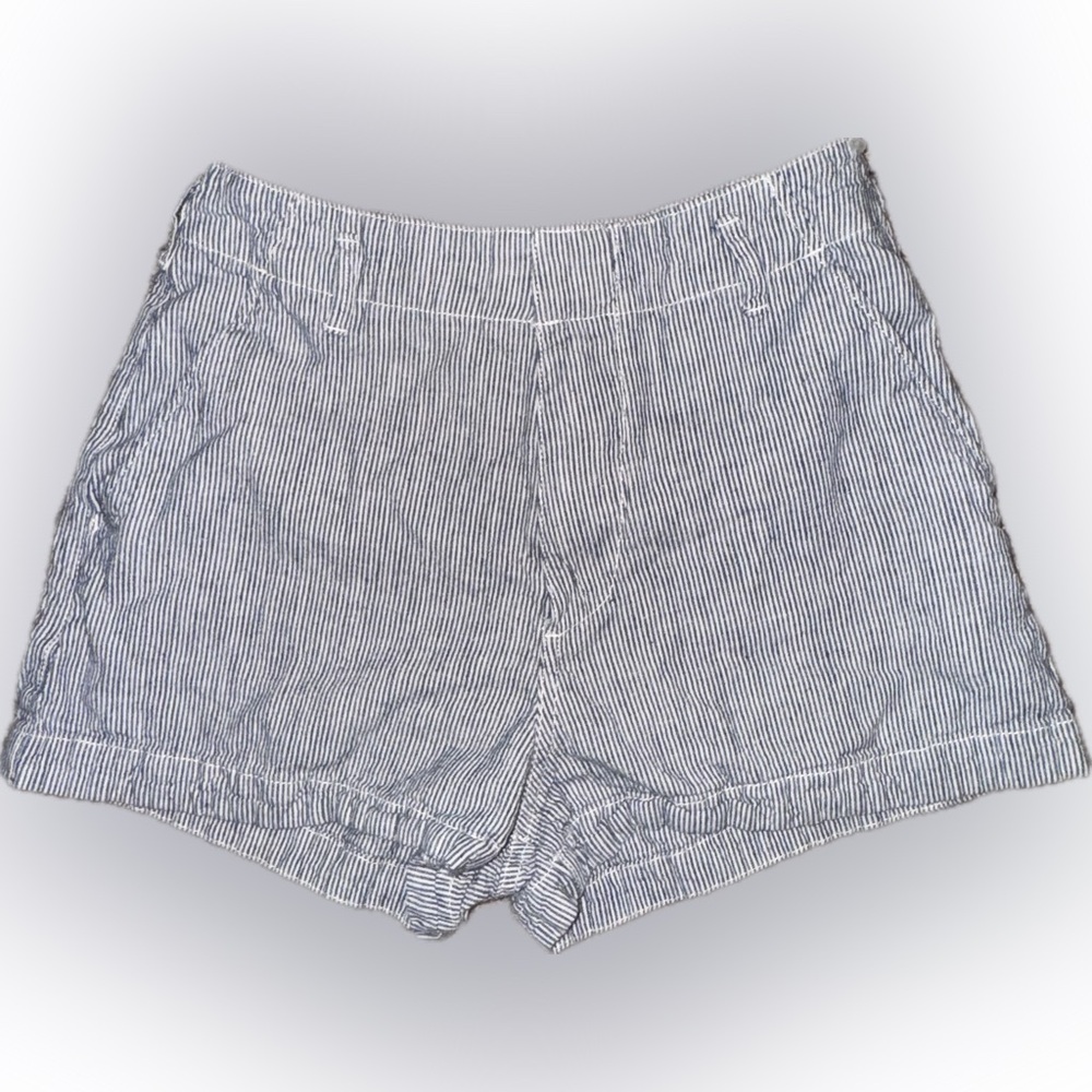 Abercrombie & Fitch Women’s Seersucker Striped‎ Shorts Blue White XS